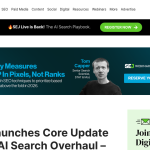 Article backdrop: Google Launches Core Update Amid I/O AI Search Overhaul – SE