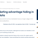 Article backdrop: The AI marketing advantage hiding in your metadata