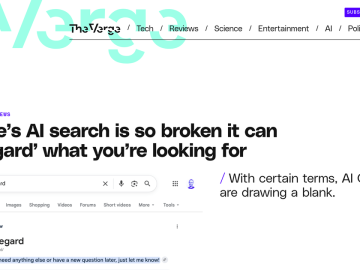 Article backdrop: Google’s AI search is so broken it can ‘disregar