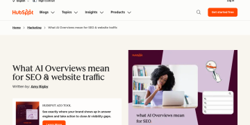 Article backdrop: What AI Overviews mean for SEO & website traffic