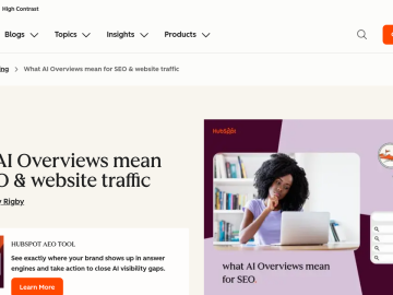Article backdrop: What AI Overviews mean for SEO & website traffic