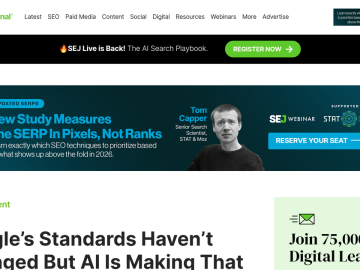 Article backdrop: Google’s Standards Haven’t Changed But AI Is Making That Har