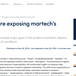 Article backdrop: AI agents are exposing martech’s weak point