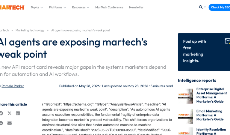 AI Agents Are Exposing the API Weakness in Your Martech Stack