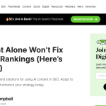Article backdrop: AI Content Alone Won’t Fix Your SEO Rankings (Here’s What Wi