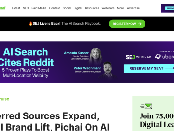 Article backdrop: Preferred Sources Expand, Gmail Brand Lift, Pichai On AI Ove