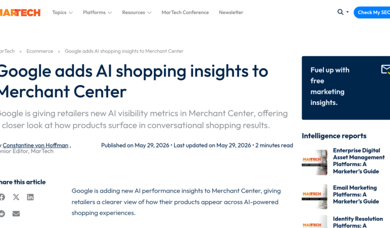 Google Merchant Center AI Insights: How to Win Conversational Shopping