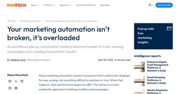 Daily Marketing Roundup: Your marketing automation isn’t broken, it’s overloaded