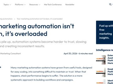 Daily Marketing Roundup: Your marketing automation isn’t broken, it’s overloaded