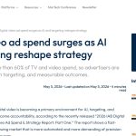 Daily Marketing Roundup: Digital video ad spend surges as AI and targeting reshape st