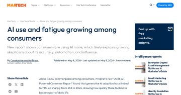 Daily Marketing Roundup: AI use and fatigue growing among consumers