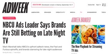 Daily Marketing Roundup: NBCU Ads Leader Says Brands Are Still Betting on Late Night
