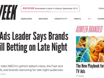 Daily Marketing Roundup: NBCU Ads Leader Says Brands Are Still Betting on Late Night