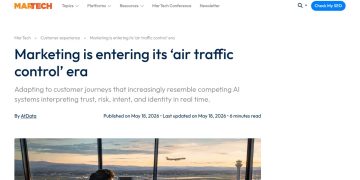 Daily Marketing Roundup: Marketing is entering its ‘air traffic control’ era by AtDat