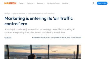 Daily Marketing Roundup: Marketing is entering its ‘air traffic control’ era by AtDat