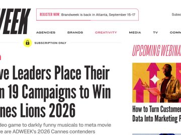 Daily Marketing Roundup: Creative Leaders Place Their Bets on 19 Campaigns to Win at