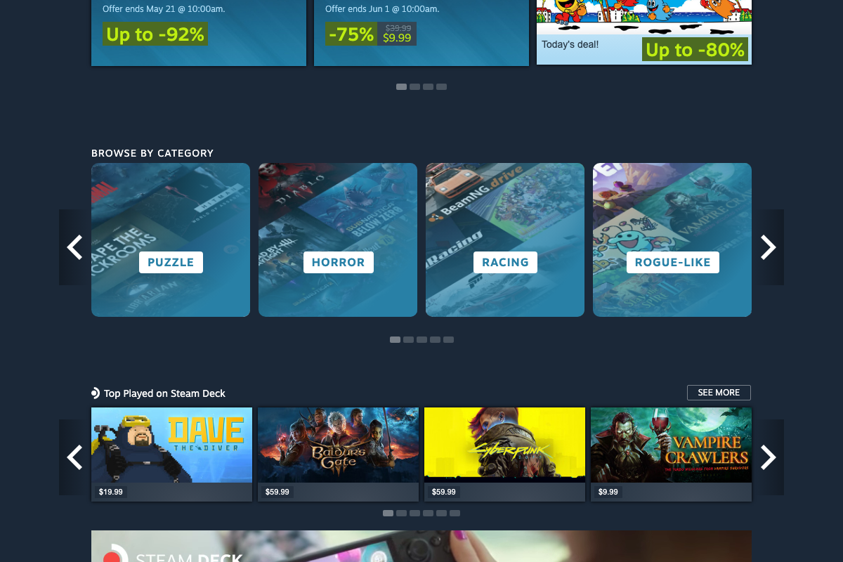 Steam consumer store
