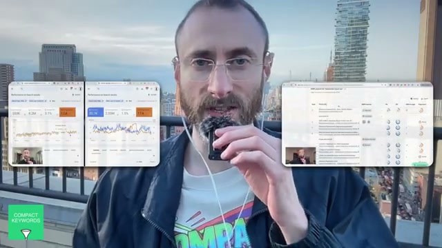 Analytics dashboard + AI task interface side-by-side: how the operator monitors traffic and runs Claude Code business analysis