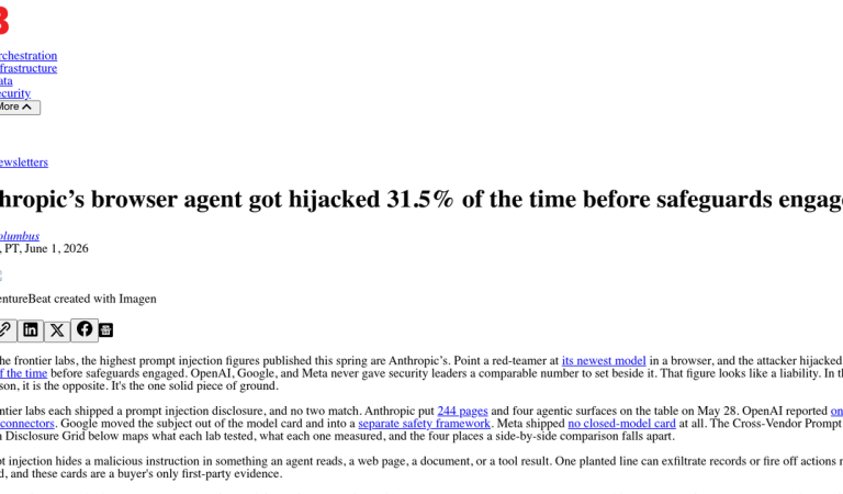 Anthropic’s AI Browser Agent: 31.5% Hijack Rate Before Safeguards