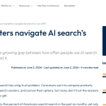 Article backdrop: Can marketers navigate AI search’s trust cliff?