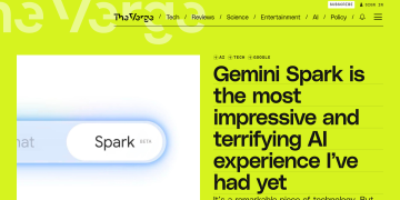 Article backdrop: Gemini Spark is the most impressive and terrifying AI experi