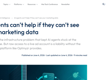 Article backdrop: AI agents can’t help if they can’t see your marketing data b