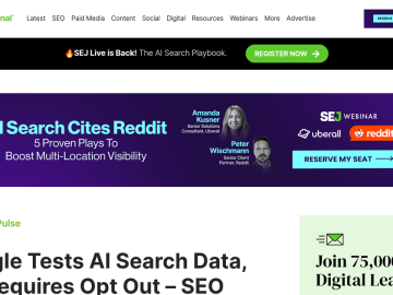 Article backdrop: Google Tests AI Search Data, UK Requires Opt Out – SEO Pulse
