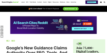 Article backdrop: Google’s New Guidance Claims Authority Over SEO, Tools, And