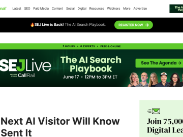 Article backdrop: Your Next AI Visitor Will Know Who Sent It via @sejournal, @