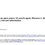 Article backdrop: Researchers trained an open source AI search agent, Harness-