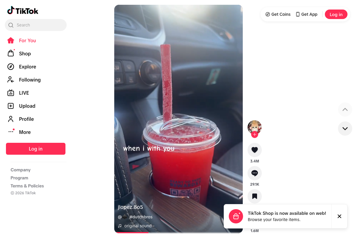 TikTok For You feed showing a video with 3.4M likes — illustrating the organic reach scale the tutorial references in its views-vs-conversions discussion