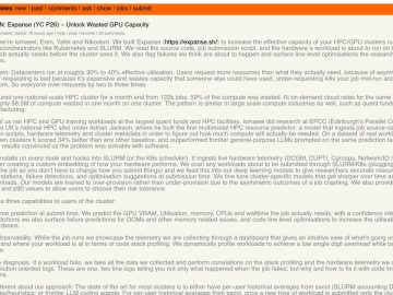 Viral 50: Launch HN: Expanse (YC P26) – Unlock Wasted GPU Capacity